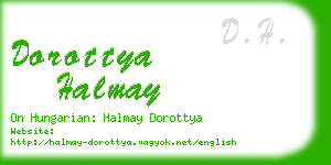 dorottya halmay business card